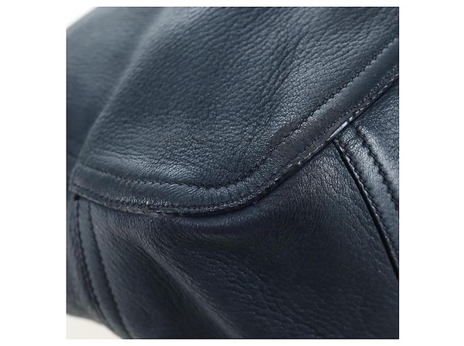 Borsa a tracolla Miu Miu Turn Lock in pelle 2way Navy Gold Auth am12764V D'oro Blu navy - vista 19