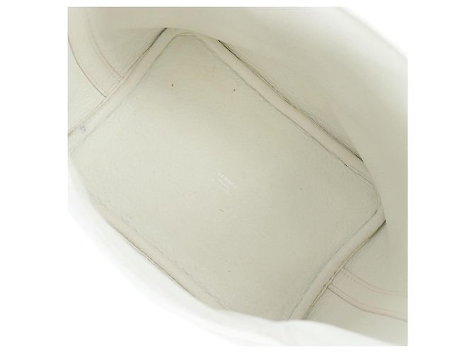 Hermès Borsa HERMES Picotan Lock PM Pelle Taurillon White Silver Auth 204895SAM Argento Bianco - vista 16