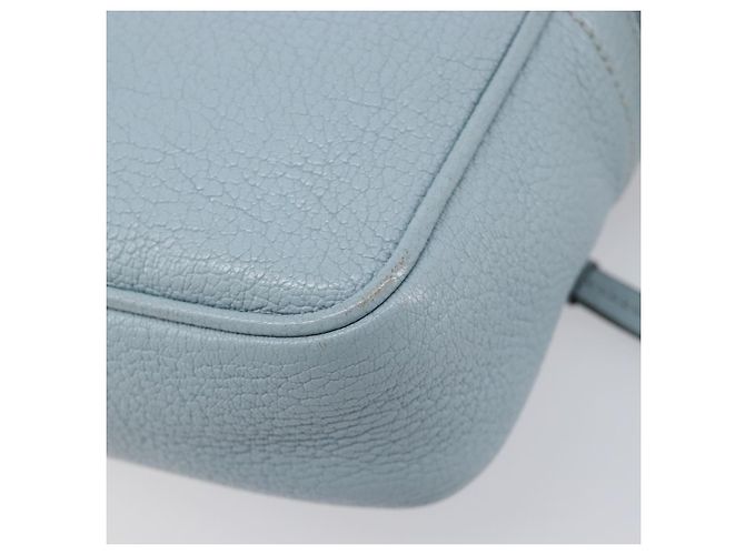 Borsa a tracolla Miu Miu Madras in pelle azzurro oro Auth BA15779 D'oro Blu chiaro - vista 17