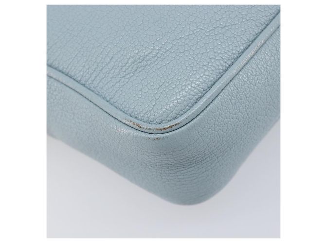 Borsa a tracolla Miu Miu Madras in pelle azzurro oro Auth BA15779 D'oro Blu chiaro - vista 18