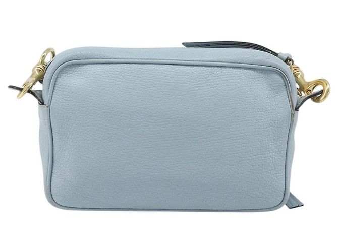 Borsa a tracolla Miu Miu Madras in pelle azzurro oro Auth BA15779 D'oro Blu chiaro - vista 2
