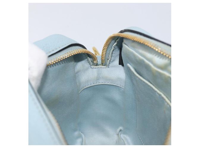 Borsa a tracolla Miu Miu Madras in pelle azzurro oro Auth BA15779 D'oro Blu chiaro - vista 25