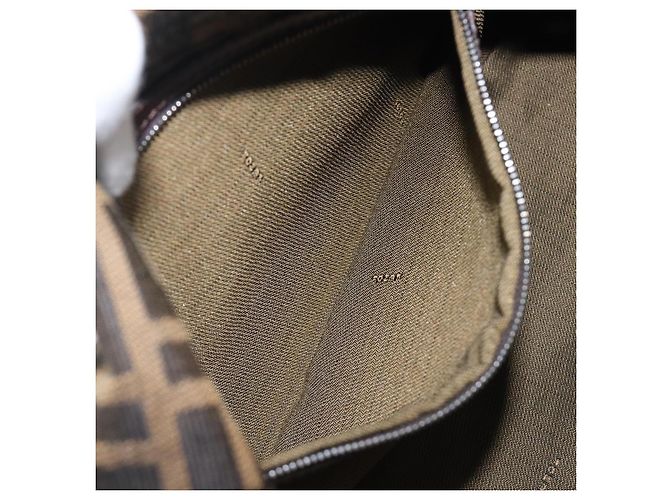 Borsa a Tracolla FENDI Zucca Canvas Mamma Baguette Nero Argento Auth BA16202V - vista 24