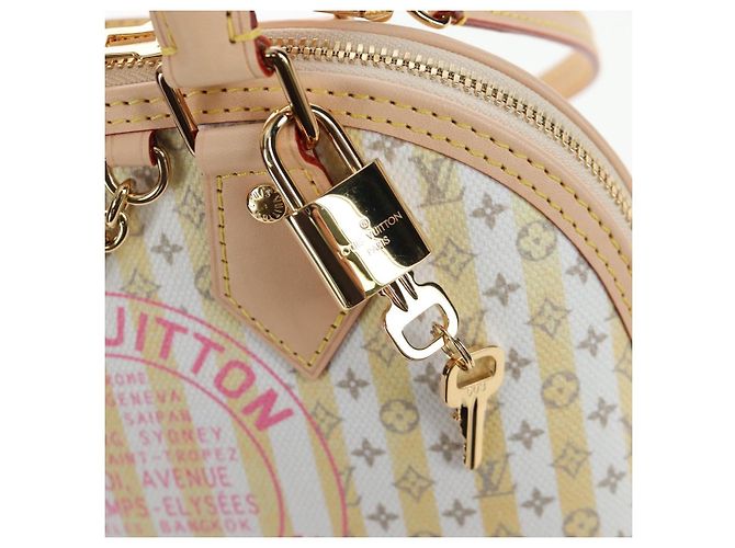 LOUIS VUITTON Monogram TRUNKS&BAGS Borsa Alma BB Banana M28672 LV Auth 206676SM Monogramma - vista 10
