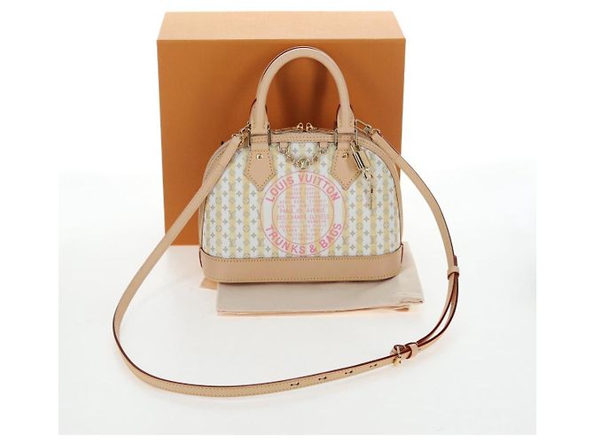 LOUIS VUITTON Monogram TRUNKS&BAGS Borsa Alma BB Banana M28672 LV Auth 206676SM Monogramma - vista 12