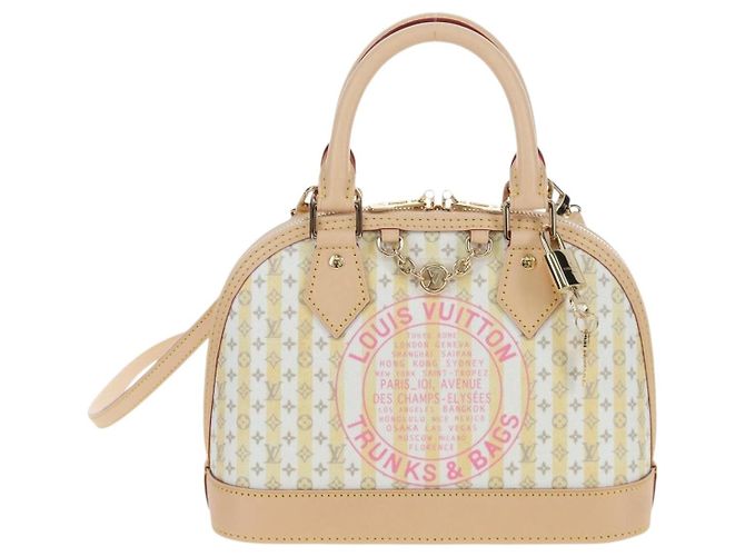 LOUIS VUITTON Monogram TRUNKS&BAGS Borsa Alma BB Banana M28672 LV Auth 206676SM Monogramma - vista 13