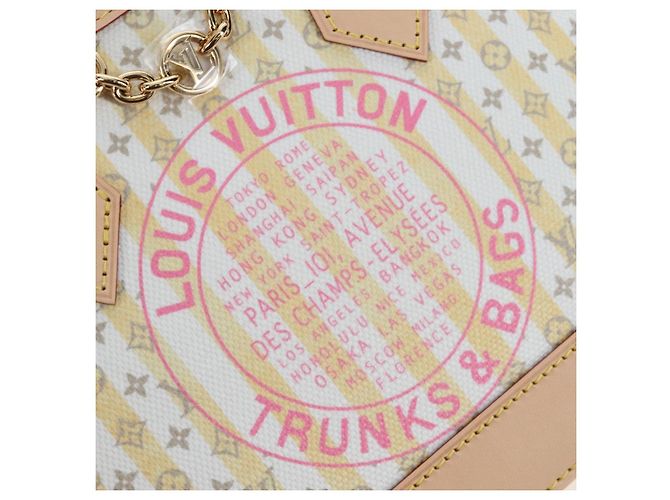 LOUIS VUITTON Monogram TRUNKS&BAGS Borsa Alma BB Banana M28672 LV Auth 206676SM Monogramma - vista 22