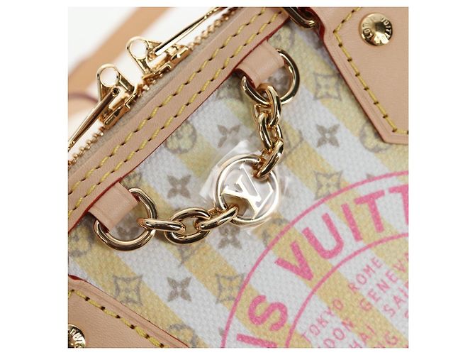 LOUIS VUITTON Monogram TRUNKS&BAGS Borsa Alma BB Banana M28672 LV Auth 206676SM Monogramma - vista 23