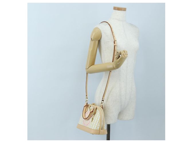 LOUIS VUITTON Monogram TRUNKS&BAGS Borsa Alma BB Banana M28672 LV Auth 206676SM Monogramma - vista 29