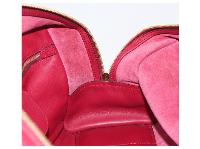 Borsa a mano LOEWE Amazona 36 in pelle rossa e oro autentica 206725A Rosso D'oro - vista 23