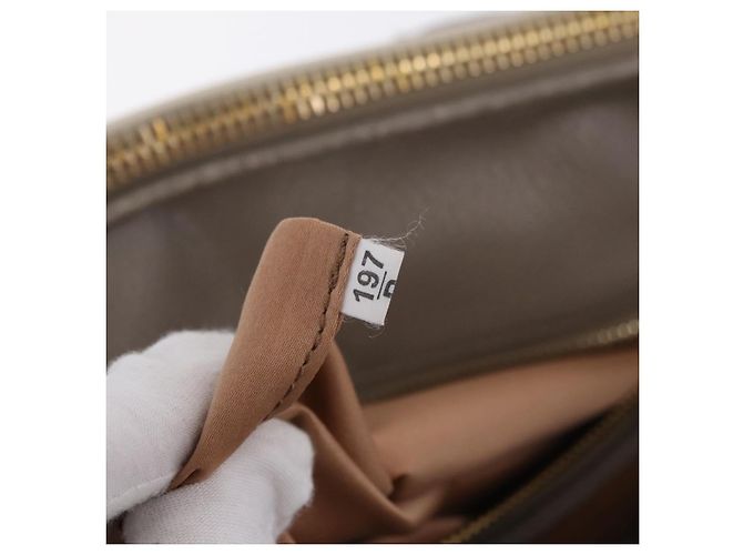 Borsa a mano Miu Miu in pelle 2way Beige tono oro Auth ka6438A - vista 11