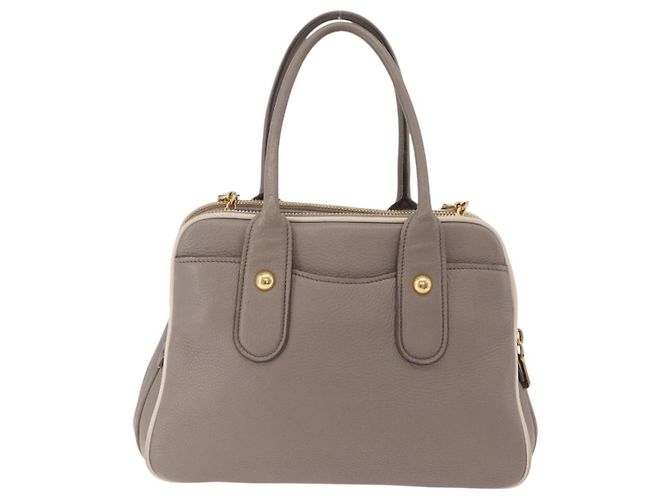 Borsa a mano Miu Miu in pelle 2way Beige tono oro Auth ka6438A - vista 2