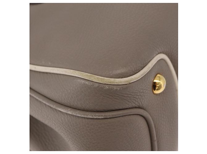 Borsa a mano Miu Miu in pelle 2way Beige tono oro Auth ka6438A - vista 22
