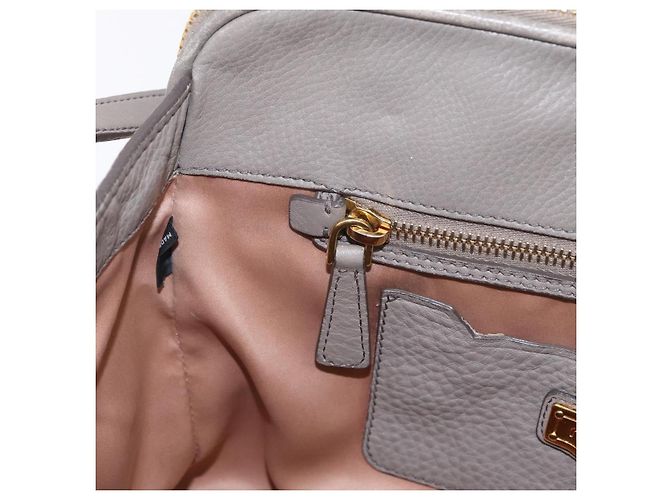 Borsa a mano Miu Miu in pelle 2way Beige tono oro Auth ka6438A - vista 28
