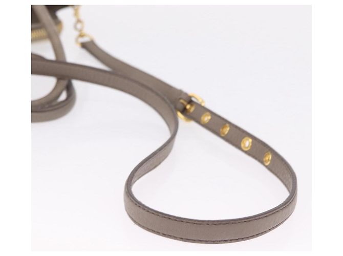 Borsa a mano Miu Miu in pelle 2way Beige tono oro Auth ka6438A - vista 9