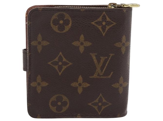 LOUIS VUITTON Monogram Compact Zip Wallet M61667 LV Auth 206938 - view 2