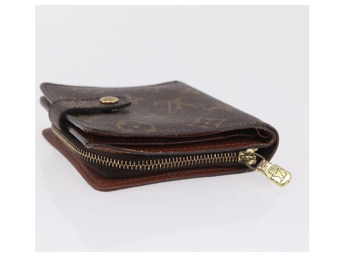 LOUIS VUITTON Monogram Compact Zip Wallet M61667 LV Auth 206938 - view 5