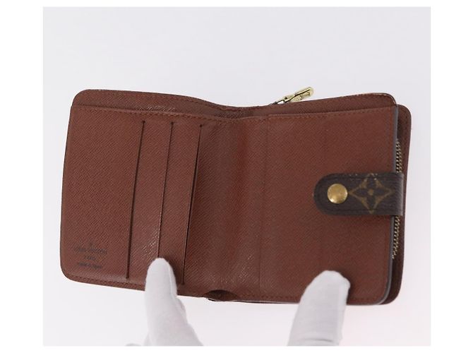LOUIS VUITTON Monogram Compact Zip Wallet M61667 LV Auth 206938 - view 9