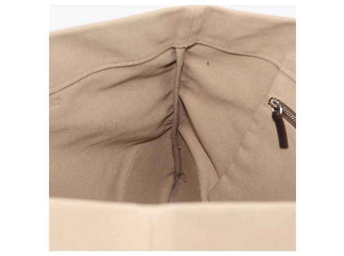 Borsa a mano PRADA Canvas Beige Silver Auth 206790A Argento - vista 20