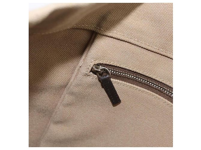 Borsa a mano PRADA Canvas Beige Silver Auth 206790A Argento - vista 21