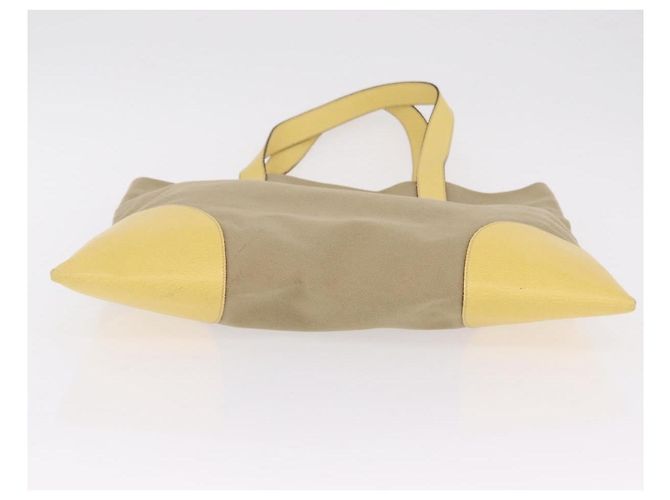 Borsa a mano PRADA Canvas Beige Silver Auth 206790A Argento - vista 5