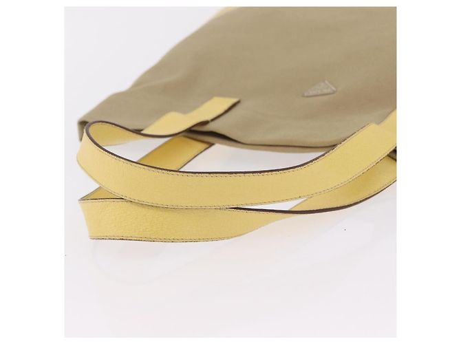 Borsa a mano PRADA Canvas Beige Silver Auth 206790A Argento - vista 7