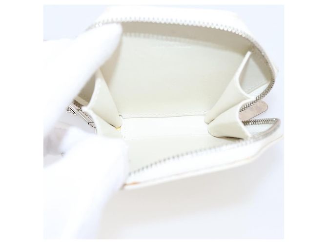 LOUIS VUITTON Vernis Porte Monnaie Flocon Purse Perle M58216 LV Auth hk4162A - vista 10