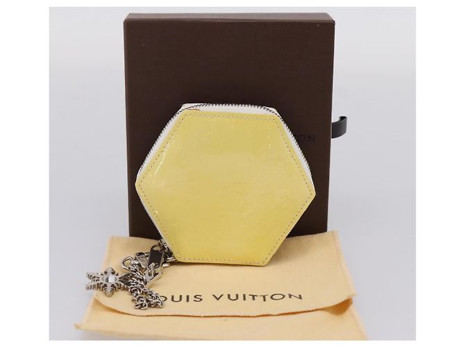 LOUIS VUITTON Vernis Porte Monnaie Flocon Purse Perle M58216 LV Auth hk4162A - vista 12