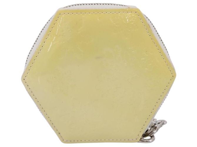 LOUIS VUITTON Vernis Porte Monnaie Flocon Purse Perle M58216 LV Auth hk4162A - vista 2