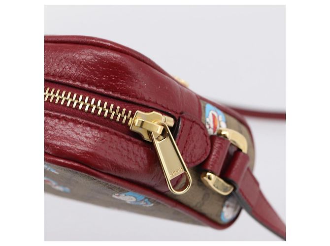 GUCCI Micro GG Supreme Doraemon Collaboration Tasche PVC Beige 647784 Auth BA15754M Golden - Ansicht 10