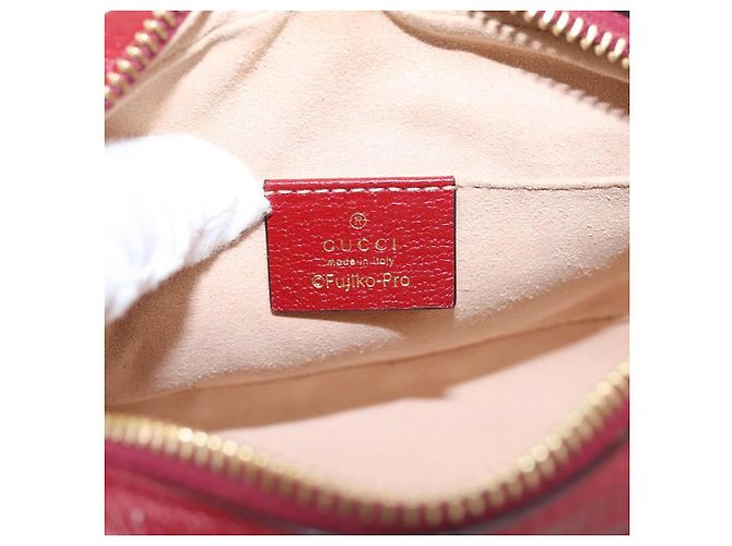 GUCCI Micro GG Supreme Doraemon Collaboration Tasche PVC Beige 647784 Auth BA15754M Golden - Ansicht 18