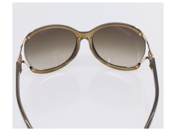 Occhiali da sole GUCCI Interlocking G plastica Green Auth 205502M Verde - vista 9