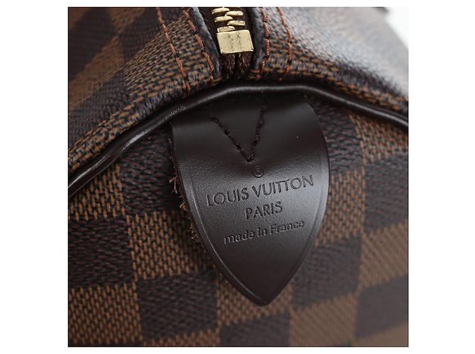 Borsa a mano LOUIS VUITTON Damier Ebene Speedy 25 N41532 LV Auth am12750V - vista 19