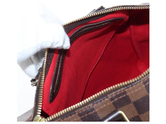 Borsa a mano LOUIS VUITTON Damier Ebene Speedy 25 N41532 LV Auth am12750V - vista 23