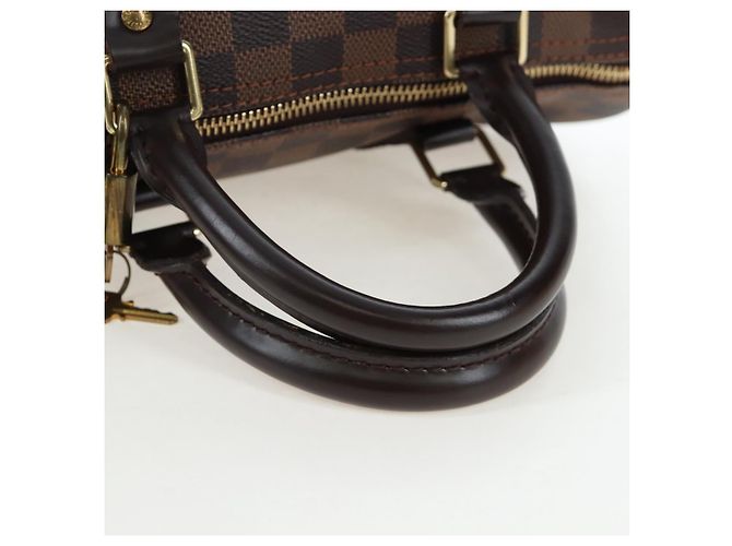 Borsa a mano LOUIS VUITTON Damier Ebene Speedy 25 N41532 LV Auth am12750V - vista 7