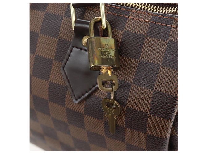 Borsa a mano LOUIS VUITTON Damier Ebene Speedy 25 N41532 LV Auth am12750V - vista 9