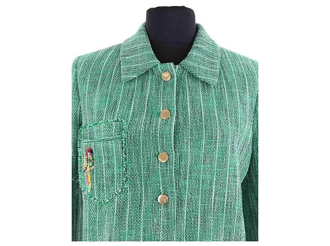 Giacca Sandro in cotone verde - vista 2