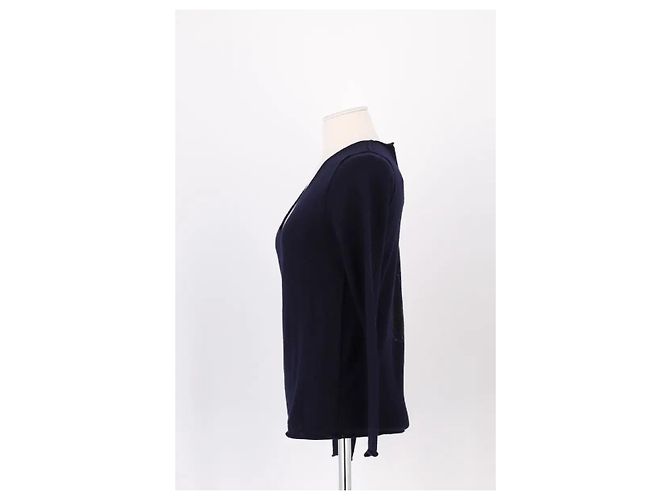 Zadig & Voltaire Camisola de lã azul marinho - vista 3