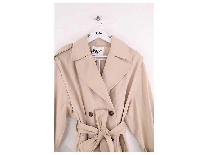 Claudie Pierlot Trench-coat Gwendal beige - vista 2