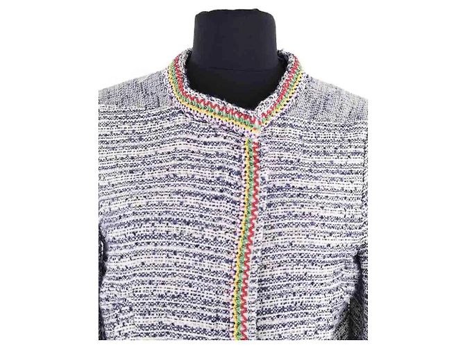 Maje Jacke aus blauer Baumwolle - Ansicht 2