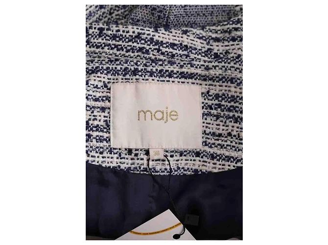 Maje Jacke aus blauer Baumwolle - Ansicht 5
