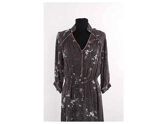 Ba&Sh Faustine dress grey - view 2