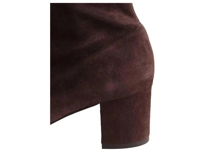 Bottes Eldon Lk Bennett marron daim - vue 5