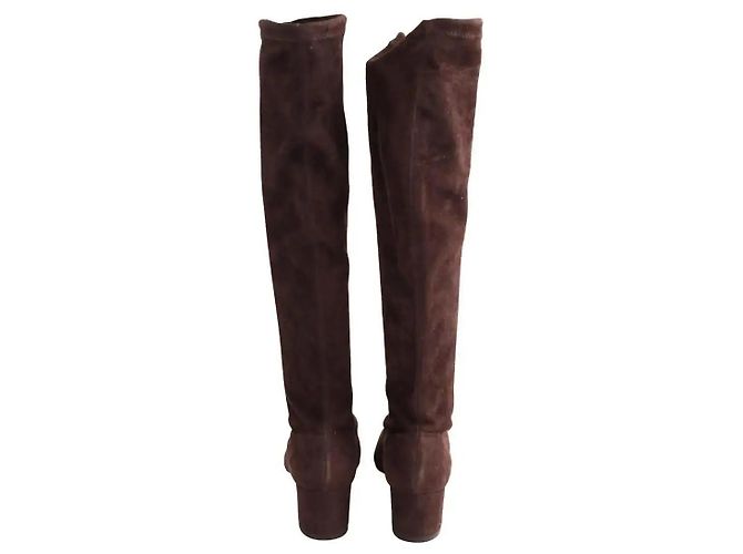 Bottes Eldon Lk Bennett marron daim - vue 2