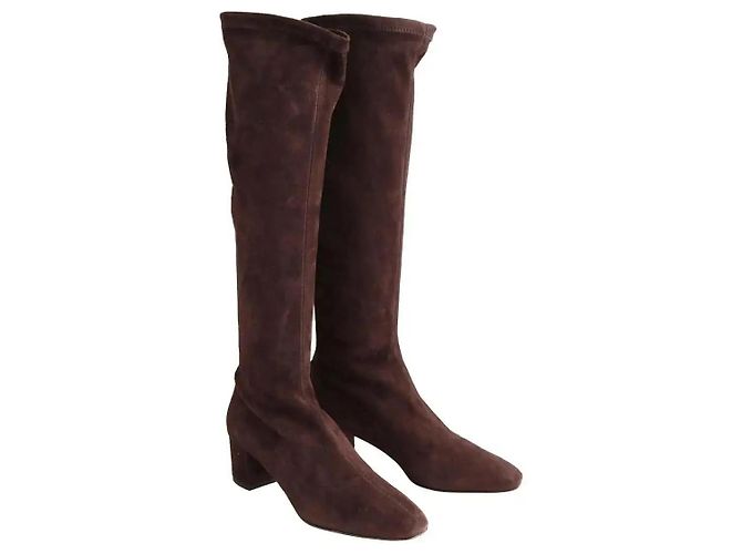 Bottes Eldon Lk Bennett marron daim - vue 3