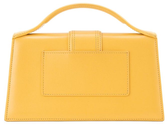 JACQUEMUS - Borsa a tracolla Le Grand Bambino Jacquemus in pelle liscia gialla Giallo - vista 3