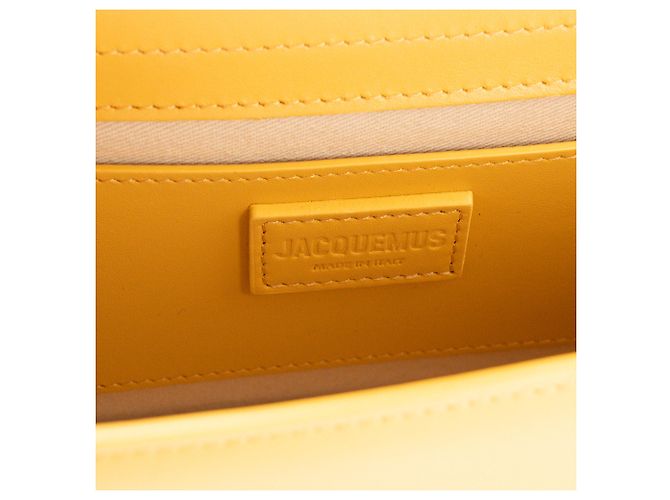JACQUEMUS - Borsa a tracolla Le Grand Bambino Jacquemus in pelle liscia gialla Giallo - vista 8