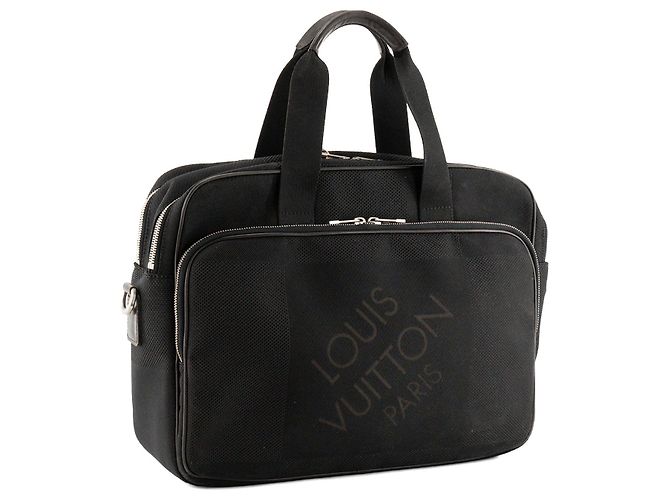 LOUIS VUITTON - Bolsa de ombro Louis Vuitton Damier Géant em lona preta Preto - vista 2