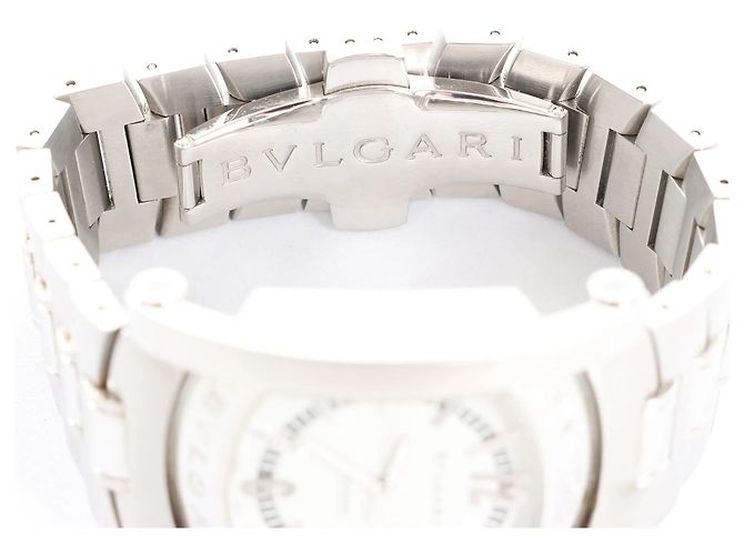 Bulgari Relógio Bvlgari Assioma AA48S L6648 SS WZ com mostrador bege Prata - vista 10