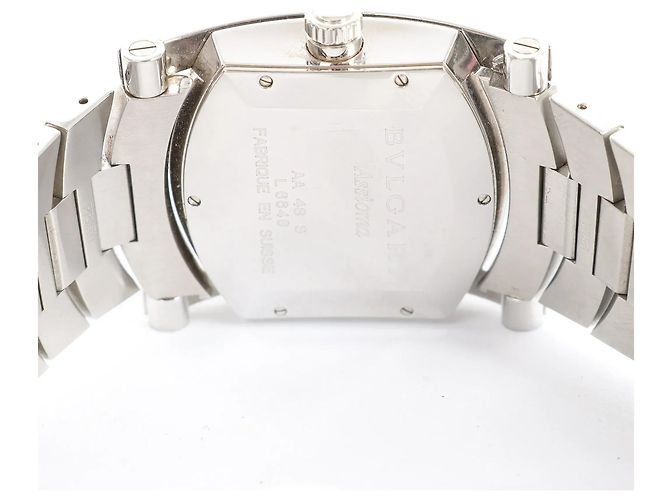 Bulgari Relógio Bvlgari Assioma AA48S L6648 SS WZ com mostrador bege Prata - vista 12